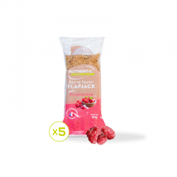 Pack of 5 breakable energy bars - flapjack Raspberry 5*90g