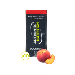 BOOSTER+ Peach Energy Drink - Pack 10*40g