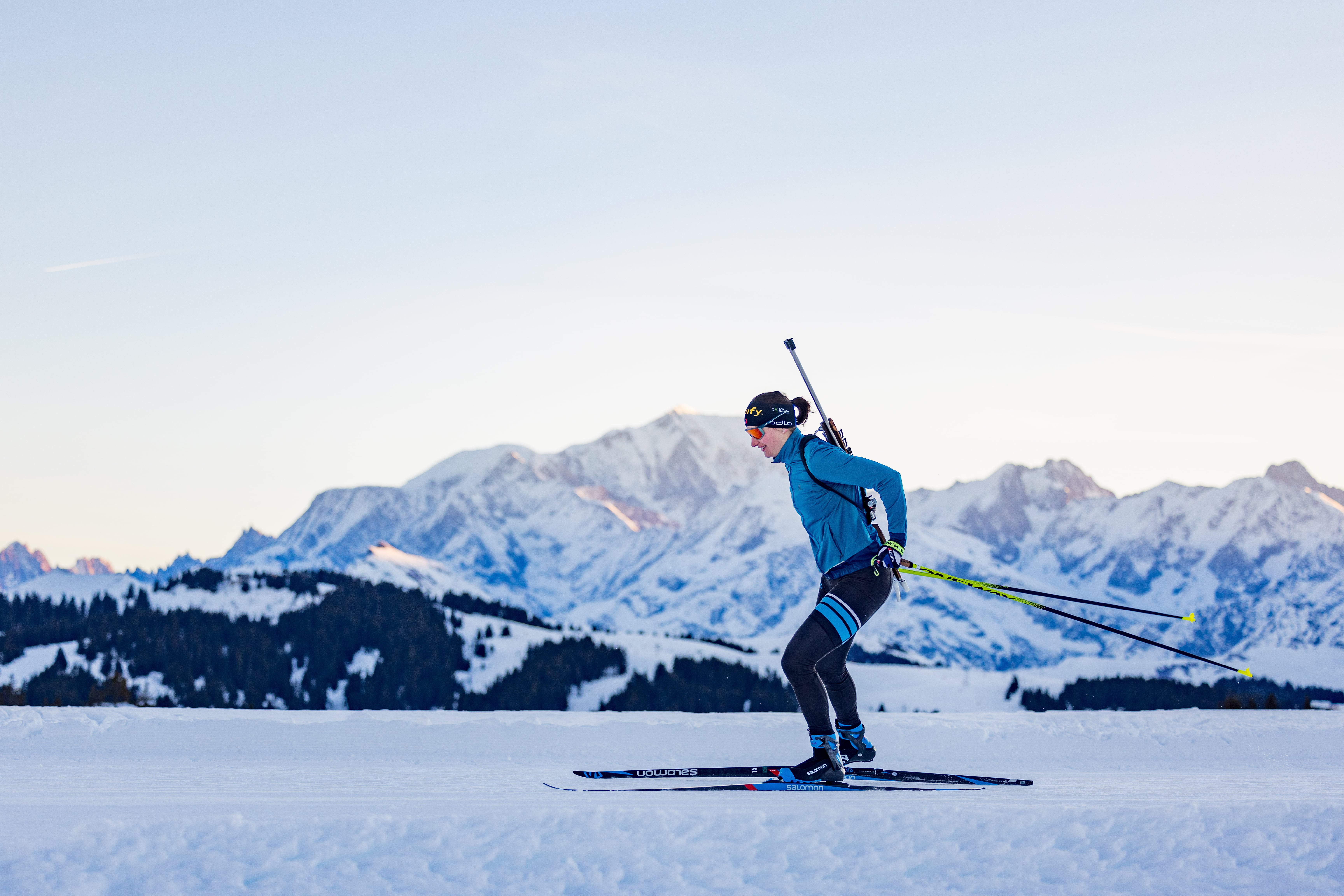 Julia Simon sur les pistes