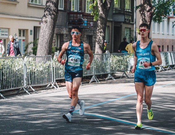 Mattéo Duc, marcheur sur distance olympique