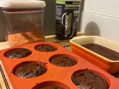 Pre-workout cake with Authentic Récup