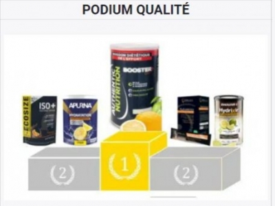 Notre Booster+ sur le podium des boissons énergétiques